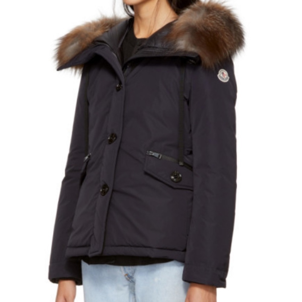 Moncler Navy Down Malus Giubbotto Jacket